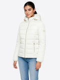 YES-ZEE D Piumino con finto gilet bianco