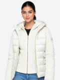 YES-ZEE D Piumino con finto gilet bianco