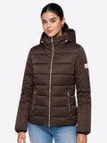 YES-ZEE D Piumino con finto gilet MORO