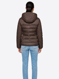 YES-ZEE D Piumino con finto gilet MORO