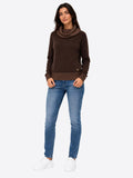 YES-ZEE D Maglia collo ad anello MORO