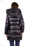 YES-ZEE D Piumino lungo puffer nero