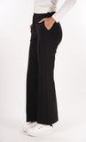 YES-ZEE D Pantalone in punto milano nero