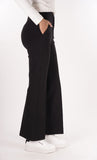 YES-ZEE D Pantalone in punto milano nero