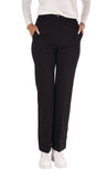 YES-ZEE D Pantalone in punto milano nero