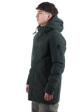 YOS HRM-GRP Cappotto in tessuto tecnico con cappuccio verde