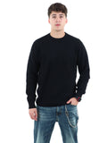 YOS MGLGB Maglioncino girocollo basic in punto milano nero
