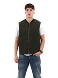 YOS MNTR Smanicato in misto lana con zip VERDE MILITARE