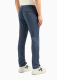 Pantaloni chinos casual tasca a filetto