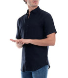 Camicia di lino mezza manica
