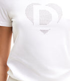 DESIGUAL T-shirt Cor logo bianco