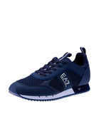 EA7 U Sneakers con logo BLU/B.CO