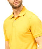 K-WAY U Polo basic con logo tono su tono Amedeee giallo