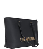 LOVE MOSCHINO PRE Shopping bag eco friendly logo nero