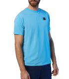 T-shirt basic stretch con tag logo