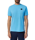 T-shirt basic stretch con tag logo