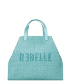 REBELLE Shopping bag Ashanti S Turquoise celeste