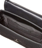 AX ARMANI D Tracollina loghi ecopelle nero