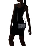 AX ARMANI D Tracollina loghi ecopelle nero