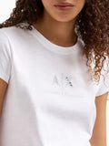 AX ARMANI D T-shirt con monogrammna bianco