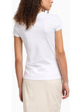 AX ARMANI D T-shirt con monogrammna bianco