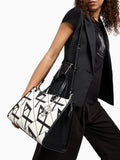 AX ARMANI D Shopping bag loghi A X B.CO NERO