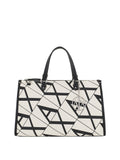 AX ARMANI D Shopping bag loghi A X B.CO NERO