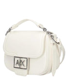 AX ARMANI D Borsa a tracolla con box logo bianco