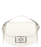 AX ARMANI D Borsa a tracolla con box logo bianco