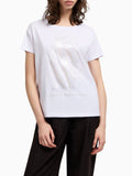 AX ARMANI D T-shirt con stampa grande bianco