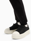 AX ARMANI D Pantaloni della tuta basic con elastici in fondo nero