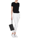 AX ARMANI D Pochette da polso con zip e logo A | X nero
