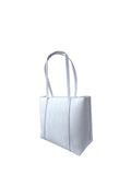 AX ARMANI D Shopping bag loghi con pendente bianco
