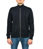 AX ARMANI U Maglioncino collo altro full zip in cotone NAVY