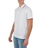 AX ARMANI U Polo con profili contrasto bianco