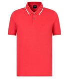 AX ARMANI U Polo basic con profili contrasto CARDINALE
