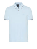 Polo basic con profili contrasto