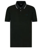 AX ARMANI U Polo basic con profili contrasto nero