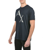 AX ARMANI U T-shirt maniche corte con logo NAVY