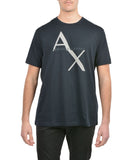 AX ARMANI U T-shirt maniche corte con logo NAVY