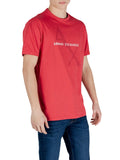 AX ARMANI U T-shirt con maxi logo CARDINALE