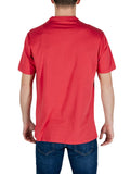 AX ARMANI U T-shirt con maxi logo CARDINALE