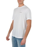 AX ARMANI U T-shirt basic con piccolo logo bianco