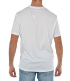 AX ARMANI U T-shirt basic con piccolo logo bianco