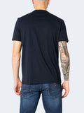 AX ARMANI U T-shirt con piccolo logo NAVY