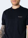 AX ARMANI U T-shirt con piccolo logo NAVY
