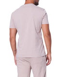 AX ARMANI U T-shirt in jersey di cotone con logo LILLA/GRIGIO