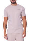AX ARMANI U T-shirt in jersey di cotone con logo LILLA/GRIGIO