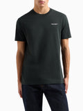 AX ARMANI U T-shirt girocollo scritta logo nero