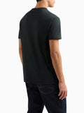 AX ARMANI U T-shirt girocollo scritta logo nero